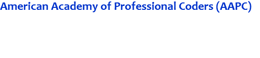 American Academy of Professional Coders (AAPC) 