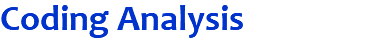 Coding Analysis